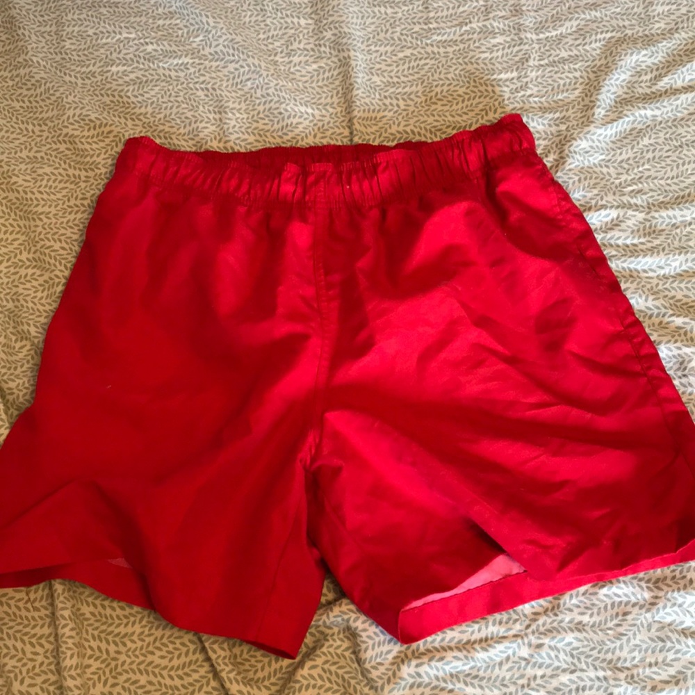 Red Swim Trunks